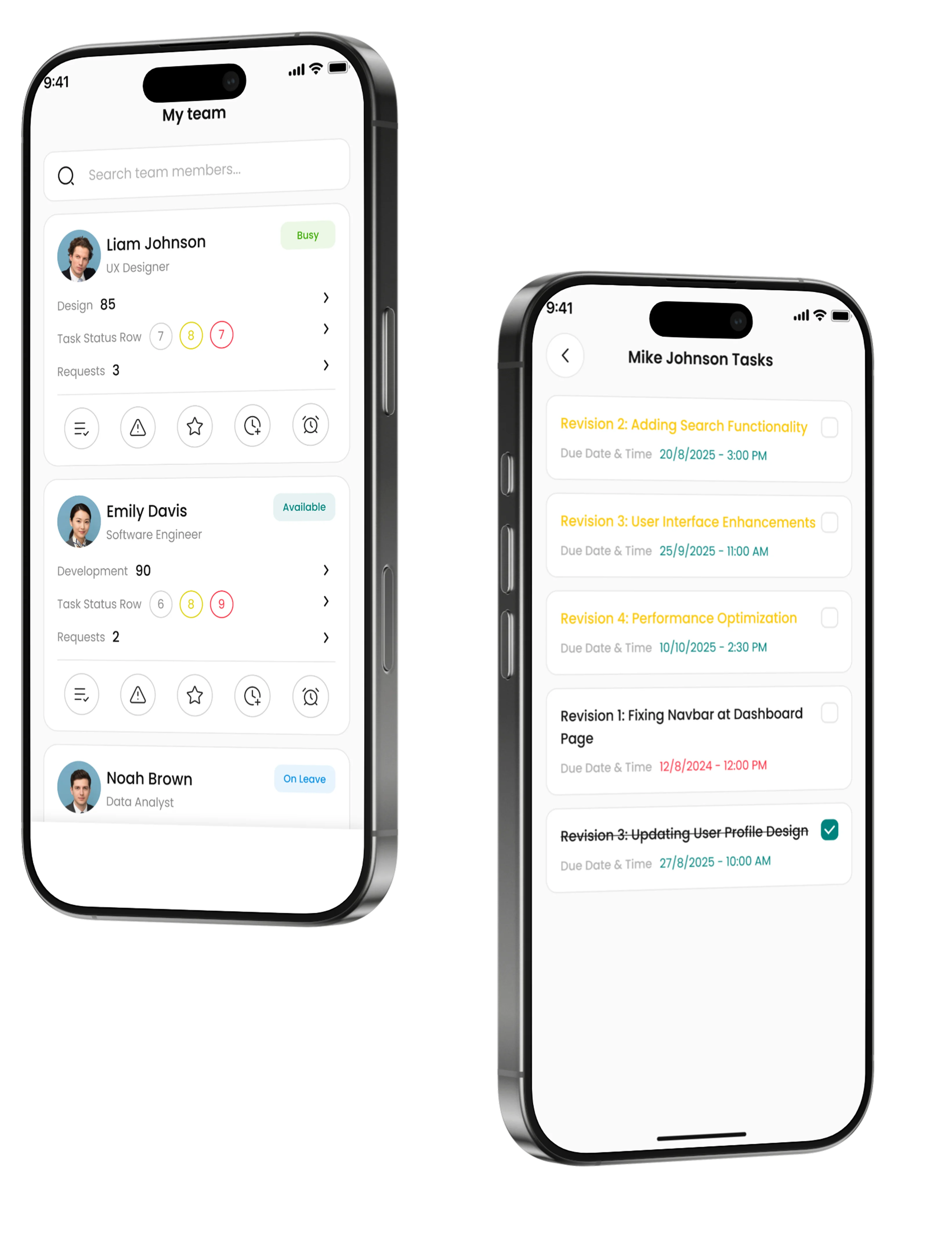 Review tasks before they're counted as "done."